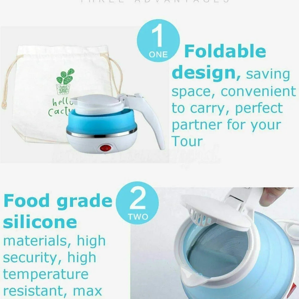 Portable Foldable Electric Kettle (600ml)