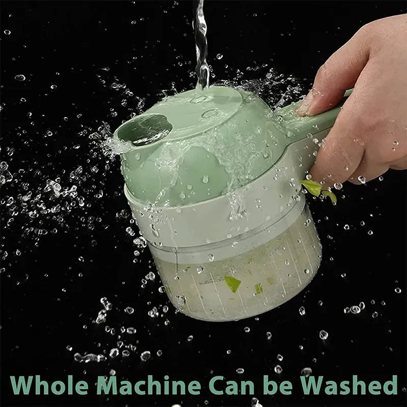 4-in-1 Electric Vegetable Cutter & Slicer – Multi-Function Kitchen Tool