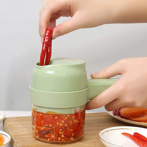 4-in-1 Electric Vegetable Cutter & Slicer – Multi-Function Kitchen Tool