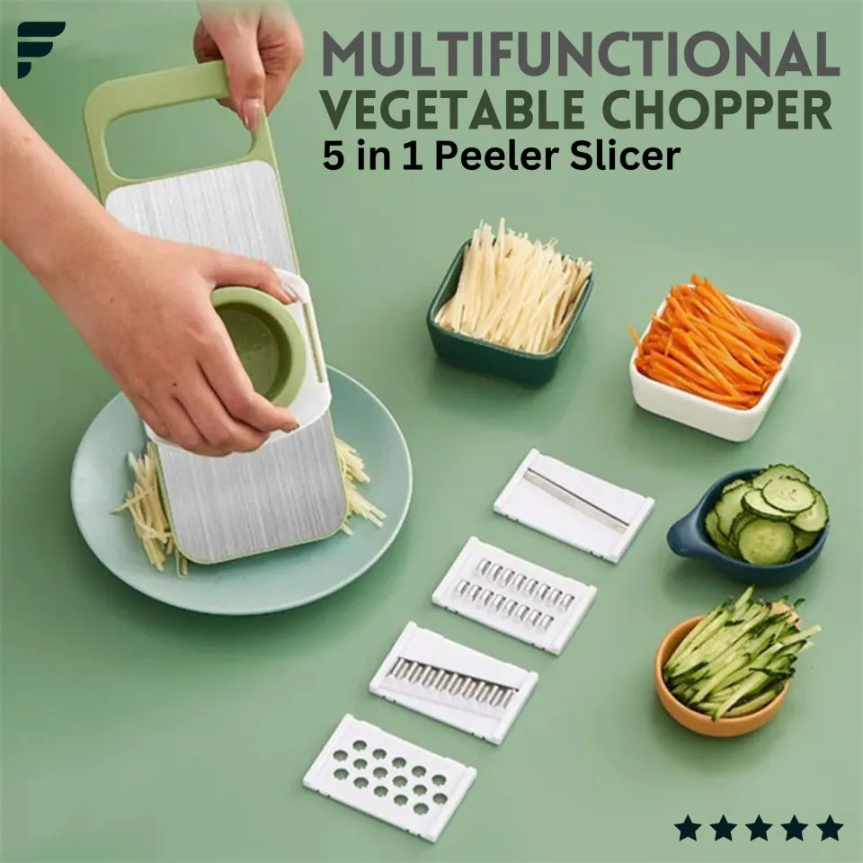 5-in-1 Vegetable Slicer & Grater