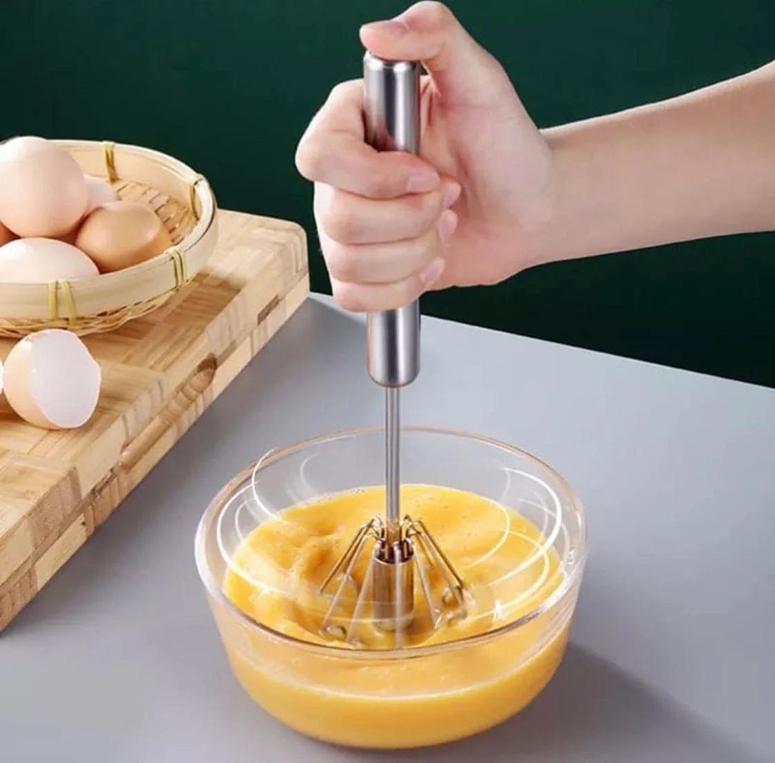 Hand-Press Kitchen Whisk