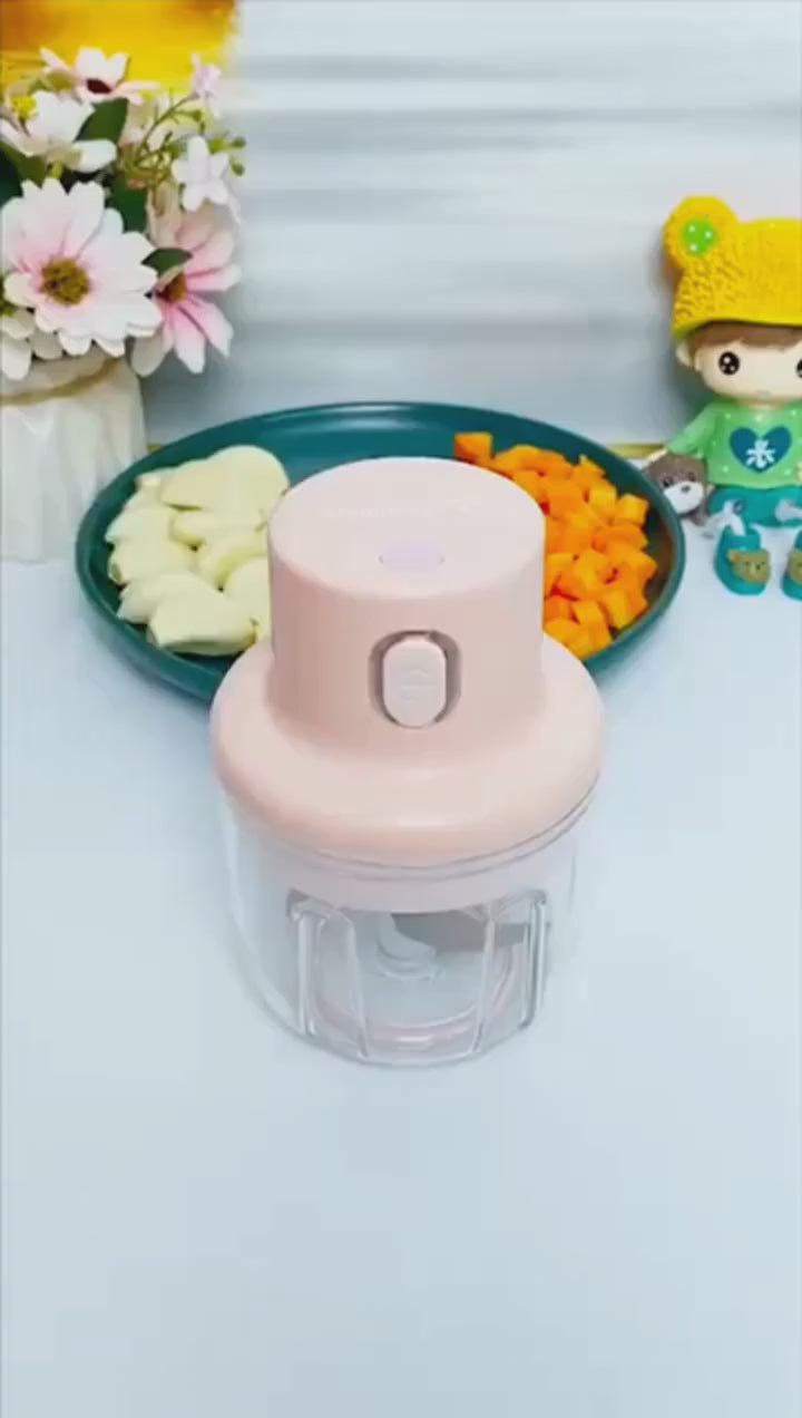 Electric Garlic Chopper & Mini Food Processor